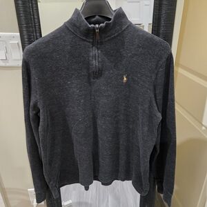 Ralph Lauren Dark Gray Zip-Up Sweater